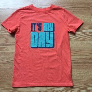 Cat & Jack Graphic T- Shirt its my day Medium Boys